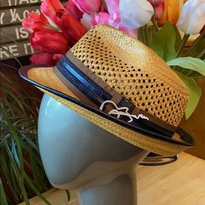 Unisex Carlos Santana Toto Straw Fedora Hat